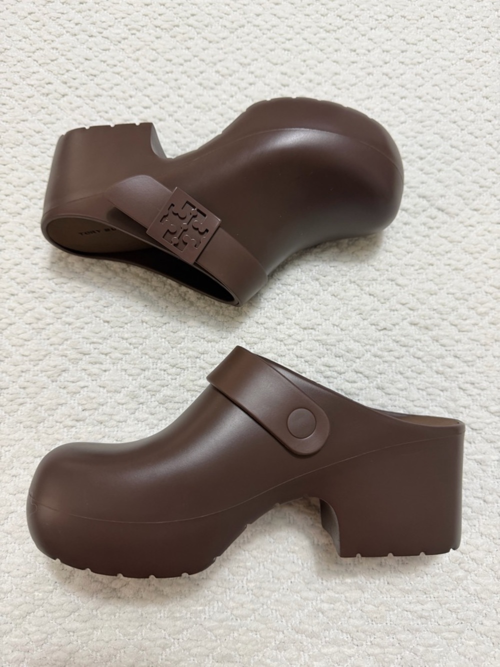Tory Burch Mellow Platform Heeled Clog Coconut New in Box Women’s Size 7 - Picture 10 of 16
